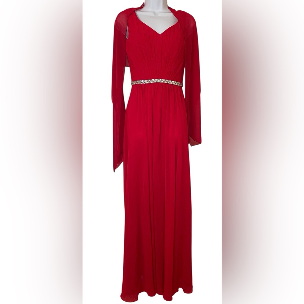 Elegant Red Evening Gown